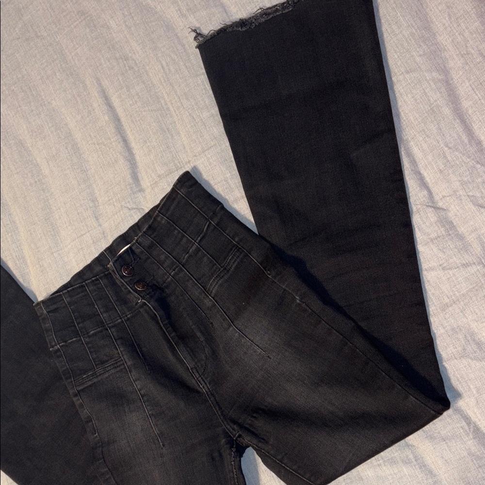 We The Free Black Flare & Wide Leg Jeans